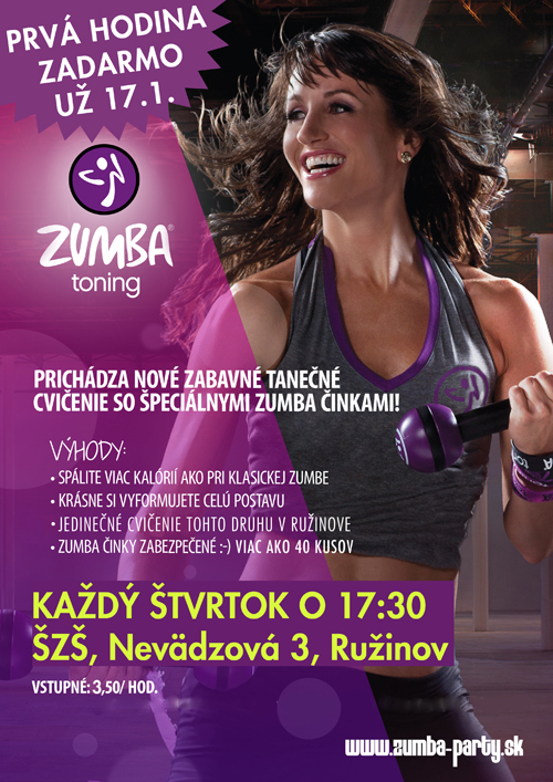 Zumba Toning v Bratislave